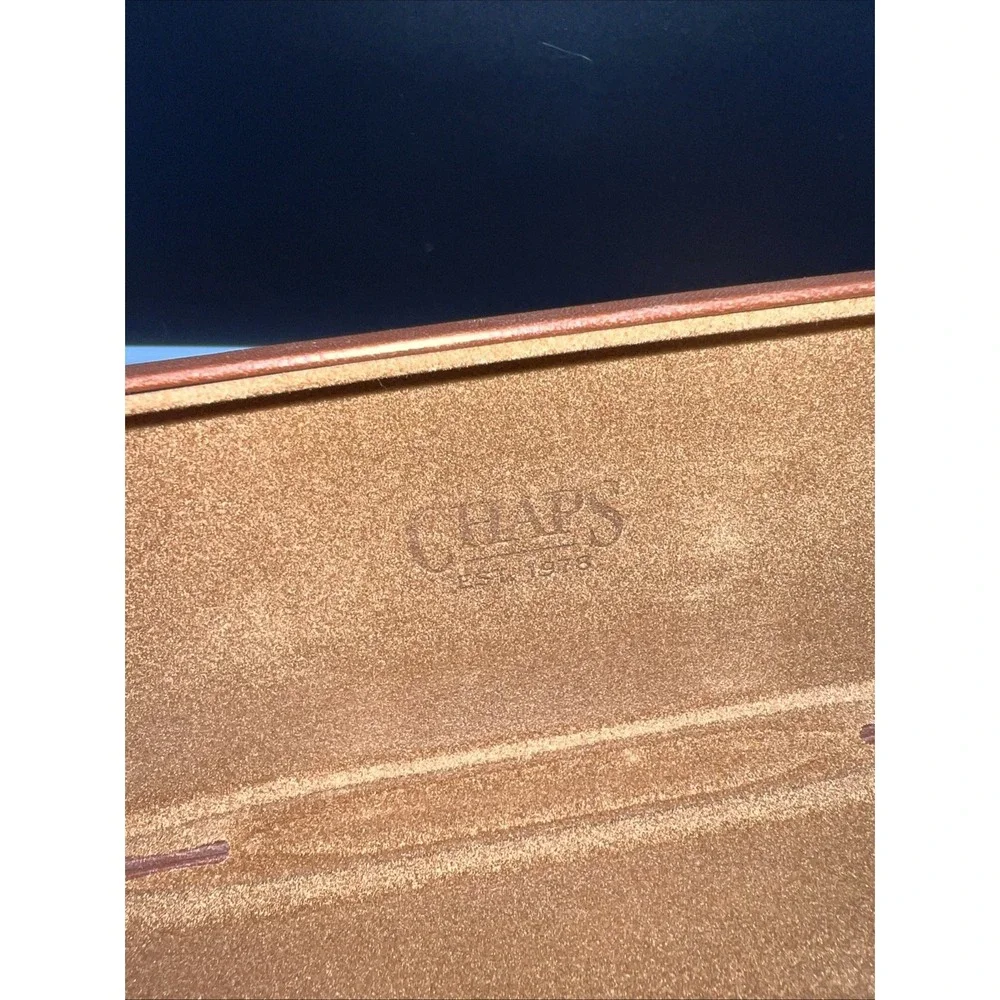 Chaps Ralph Lauren Hard Shell Eyeglass/Sunglass Clamshell Box Brown